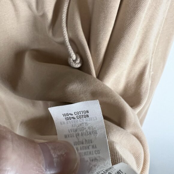 Aerie Hoodie Sweatshirt Beige Lace Up Oversized Pullover Lounge Size Medium - Picture 6 of 10